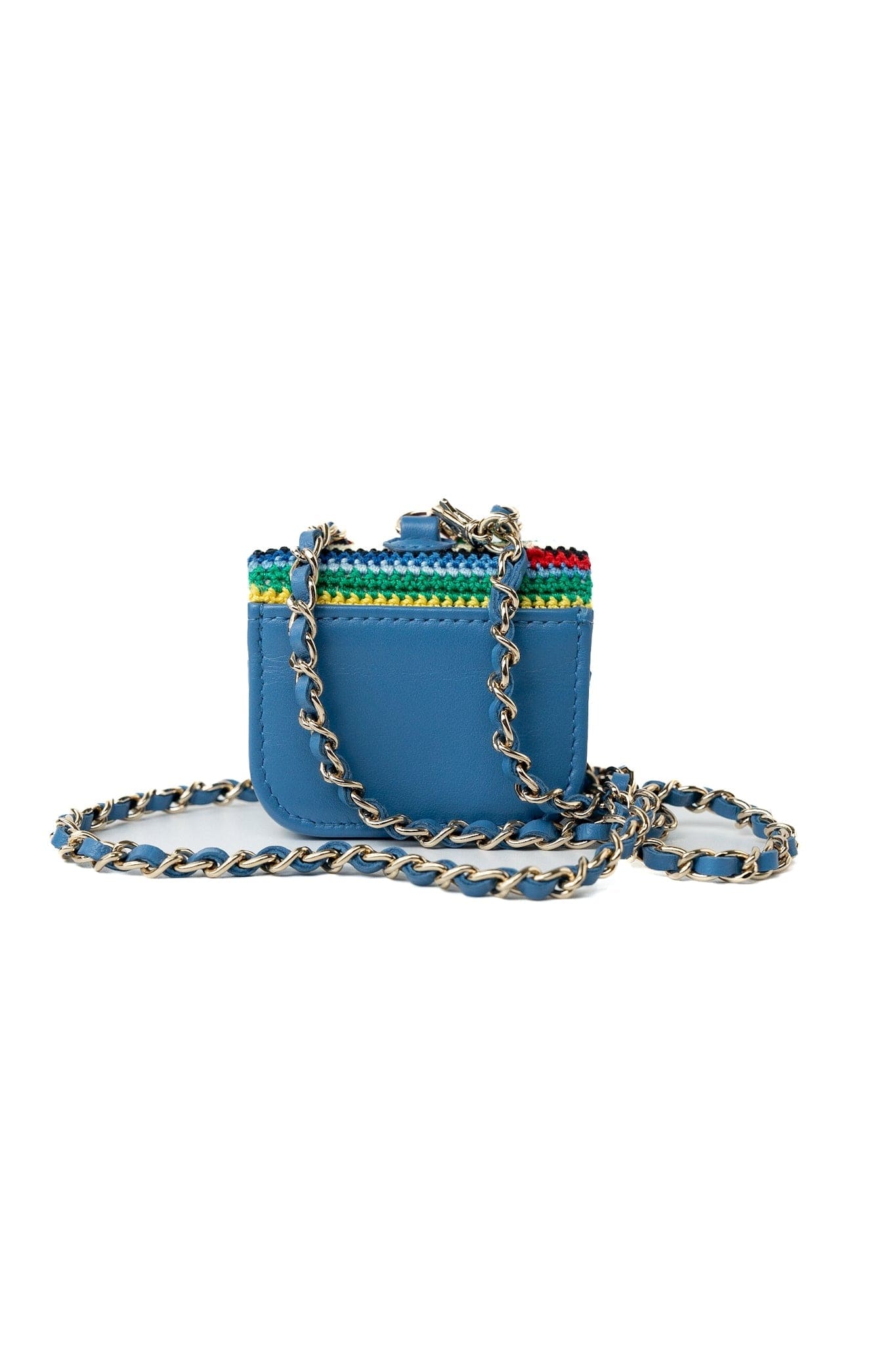 Multicolor Tweed Coco AirPods Case Necklace – REDELUXE