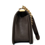 CHANEL Handbag Brown 18A Taupe/ Khaki Brown Caviar Quilted Old Medium Boy Bag Antique Gold Hardware - Redeluxe