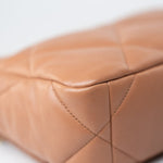 CHANEL Handbag Brown 21P Caramel Lambskin Quilted 19 Flap Small Mixed Hardware - Redeluxe