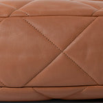 CHANEL Handbag Brown 21P Large Caramel Lambskin Quilted 19 Flap Mixed Hardware - Redeluxe