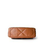 CHANEL Handbag Brown 22A Caramel Lambskin Quilted Small 19 Flap Mixed Hardware - Redeluxe