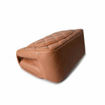 CHANEL Handbag Brown 22S Caramel Lambskin Quilted Mini Square Flap Light Gold Hardware - Redeluxe