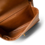CHANEL Handbag Brown Brown Lambskin Double Faced Flap Bag Gold Hardware - Redeluxe