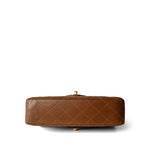 CHANEL Handbag Brown Brown Lambskin Double Faced Flap Bag Gold Hardware - Redeluxe