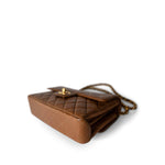 CHANEL Handbag Brown Brown Lambskin Double Faced Flap Bag Gold Hardware - Redeluxe