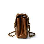 CHANEL Handbag Brown Brown Lambskin Double Faced Flap Bag Gold Hardware - Redeluxe