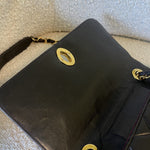CHANEL Handbag Brown Vintage Lambskin Quilted Square Classic GHW (Shoulder Bag) - Redeluxe