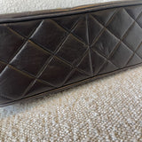 CHANEL Handbag Brown Vintage Lambskin Quilted Square Classic GHW (Shoulder Bag) - Redeluxe