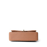 CHANEL Handbag Caramel 22S Caramel Lambskin Quilted Classic Flap Small Light Gold Hardware - Redeluxe