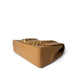 CHANEL Handbag Caramel Vintage Caramel Quilted Single Flap Medium Gold Hardware - Redeluxe