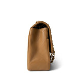 CHANEL Handbag Caramel Vintage Caramel Quilted Single Flap Medium Gold Hardware - Redeluxe