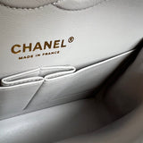 CHANEL Handbag Chanel 21A Grey Caviar Quilted Medium Classic Flap LGHW - Redeluxe