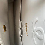 CHANEL Handbag Chanel 21A Grey Caviar Quilted Medium Classic Flap LGHW - Redeluxe