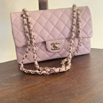 CHANEL Handbag CHANEL 21C LIGHT PINK CAVIAR QUILTED CLASSIC FLAP SMALL LIGHT GOLD HARDWARE - Redeluxe