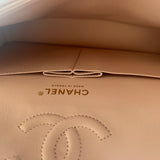 CHANEL Handbag CHANEL 21C LIGHT PINK CAVIAR QUILTED CLASSIC FLAP SMALL LIGHT GOLD HARDWARE - Redeluxe