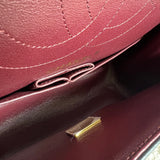 CHANEL Handbag Chanel 21K Reissue 2.55 Black Chevron Aged Calfskin Quilted 225 (Medium) AGHW - Redeluxe
