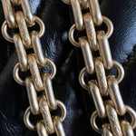 CHANEL Handbag Chanel 21K Reissue 2.55 Black Chevron Aged Calfskin Quilted 225 (Medium) AGHW - Redeluxe