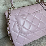 CHANEL Handbag Chanel 21S Small Light Pink Lambskin Quilted Trendy CC LGHW - Redeluxe