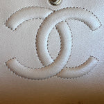 CHANEL Handbag Chanel Beige Clair Caviar Quilted Classic Flap  Medium GHW - Redeluxe