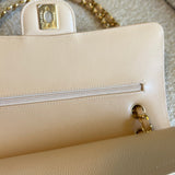 CHANEL Handbag Chanel Beige Clair Caviar Quilted Classic Flap  Medium GHW - Redeluxe