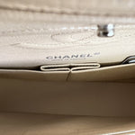 CHANEL Handbag Chanel Beige Clair Caviar Quilted Classic Flap Medium SHW - Redeluxe