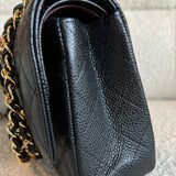 CHANEL Handbag Chanel Black Caviar Quilted Classic Flap Medium GHW - Redeluxe