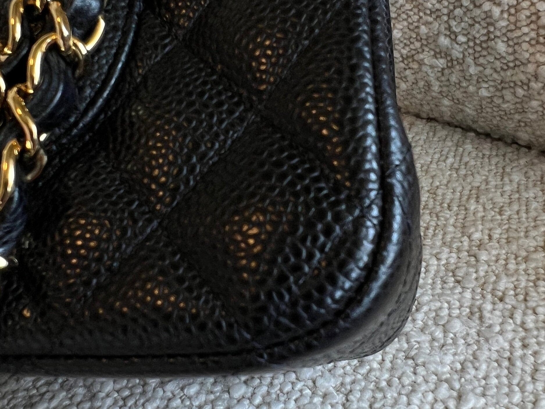 CHANEL Handbag Chanel Black Caviar Quilted Classic Flap Medium GHW - Redeluxe