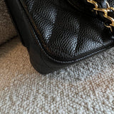 CHANEL Handbag Chanel Black Caviar Quilted Classic Flap Medium GHW - Redeluxe