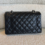 CHANEL Handbag Chanel Black Caviar Quilted Classic Flap Small SHW - Redeluxe