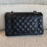 CHANEL Handbag Chanel Black Caviar Quilted Classic Flap Small SHW - Redeluxe