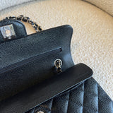 CHANEL Handbag Chanel Black Caviar Quilted Classic Flap Small SHW - Redeluxe