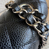 CHANEL Handbag Chanel Black Caviar Quilted Classic Flap Small SHW - Redeluxe
