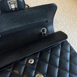 CHANEL Handbag Chanel Black Caviar Quilted Classic Flap Small SHW - Redeluxe