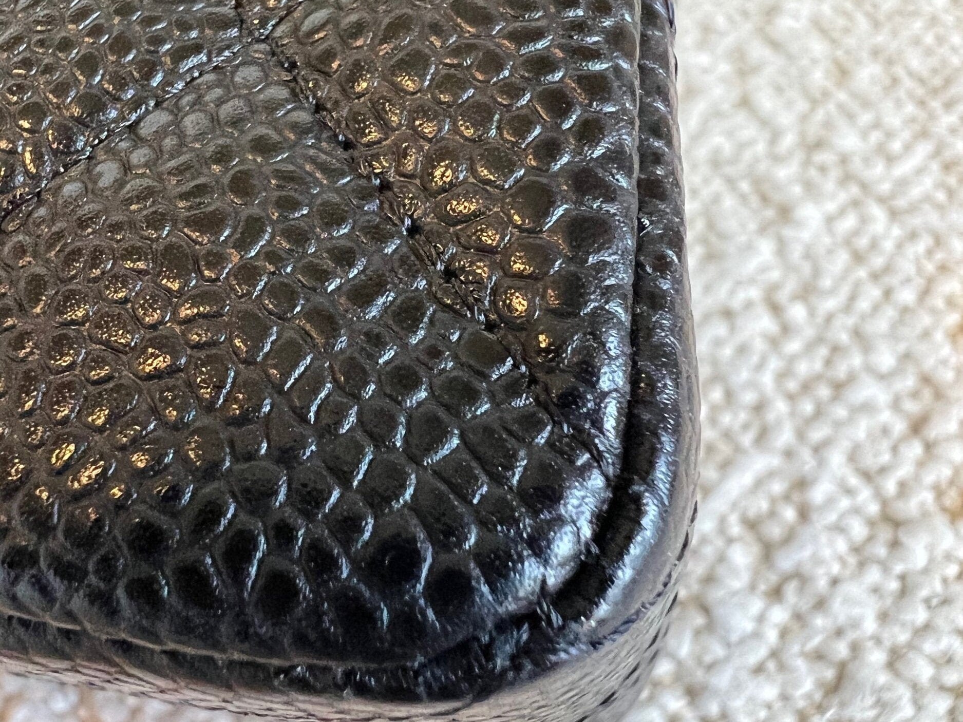 CHANEL Handbag Chanel Black Caviar Quilted Classic Flap Small SHW - Redeluxe