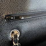 CHANEL Handbag Chanel Black Caviar Quilted Classic Flap Small SHW - Redeluxe