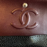 CHANEL Handbag Chanel Black Caviar Quilted Classic Flap Small SHW - Redeluxe