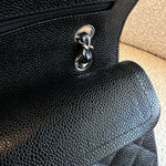 CHANEL Handbag Chanel Black Caviar Quilted Classic Flap Small SHW - Redeluxe