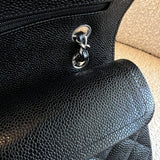 CHANEL Handbag Chanel Black Caviar Quilted Classic Flap Small SHW - Redeluxe