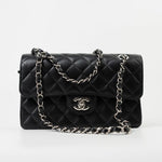 CHANEL Handbag Chanel Black Caviar Quilted Classic Flap Small SHW - Redeluxe