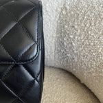 CHANEL Handbag Chanel Black Lambskin Quilted Trendy CC Small LGHW - Redeluxe