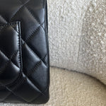 CHANEL Handbag Chanel Black Lambskin Quilted Trendy CC Small LGHW - Redeluxe
