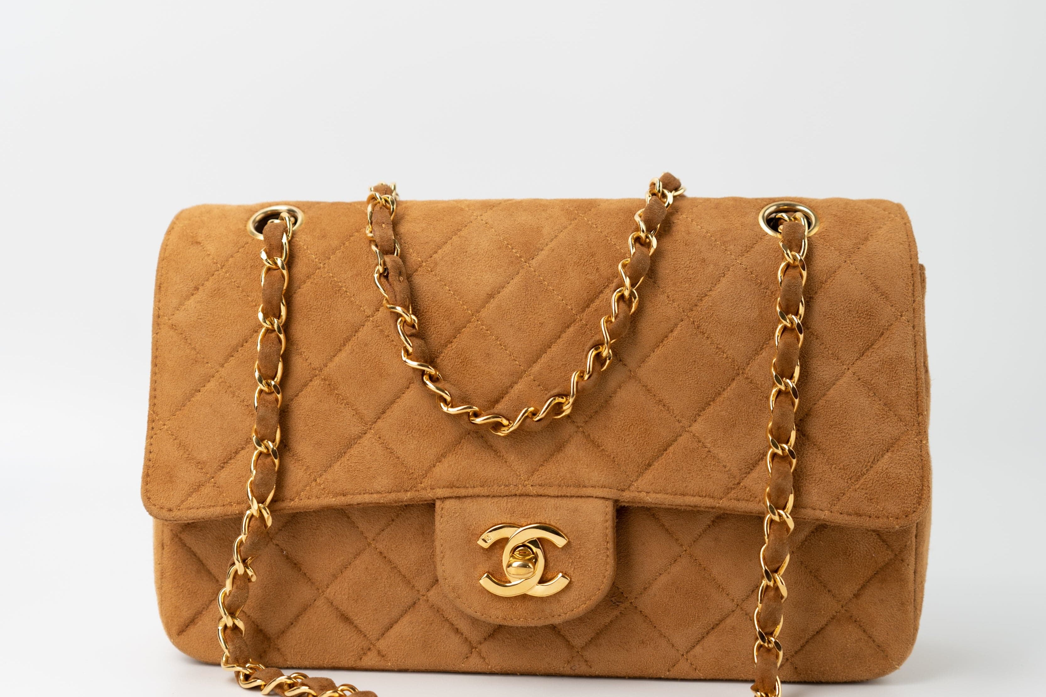 Buy CHANEL Suede Quilted Matelasse Single Flap GHW Luxury Pre