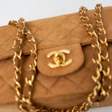 CHANEL Handbag Chanel Brown Suede Quilted Matelasse Single Flap  GHW - Redeluxe