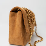CHANEL Handbag Chanel Brown Suede Quilted Matelasse Single Flap  GHW - Redeluxe
