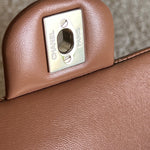 CHANEL Handbag Chanel Caramel Lambskin Quilted Classic Flap Medium LGHW - Redeluxe