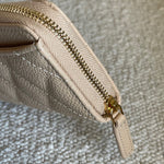 CHANEL Handbag Chanel Classic Zipped Coin Purse Beige - Redeluxe