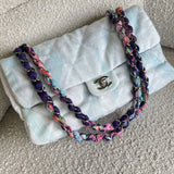 CHANEL Handbag Chanel Jungle Jeans Flap Bag Blue SHW - Redeluxe