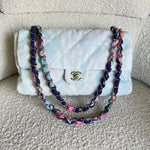 CHANEL Handbag Chanel Jungle Jeans Flap Bag Blue SHW - Redeluxe