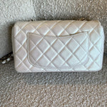 CHANEL Handbag Chanel White Iridescent Mini Rectangular LGHW - Redeluxe
