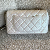 CHANEL Handbag Chanel White Iridescent Mini Rectangular LGHW - Redeluxe